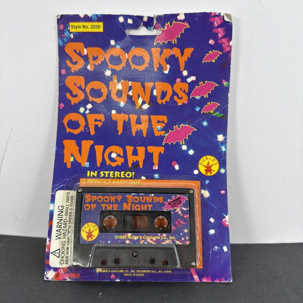 Vintage 1992 Rubies Costume Spooky Sounds Of The Night Cassette Tape New